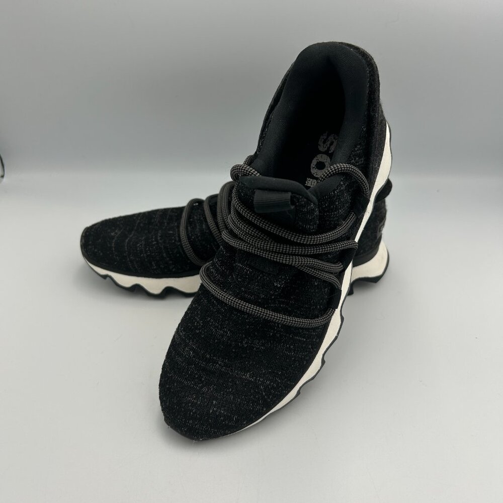 Sorel Kinetic Impact Lace Up Black Gray Sneakers 5.5 Shoes‎ - Picture 3 of 9